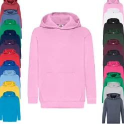 F421NK Fruit of the Loom Klassischer Kinder Kapuzenpullover Hoodie