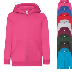 F401NK Fruit of the Loom Klassische Kinder Kapuzenjacke