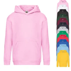 Fruit of the Loom Kinder Kapuzenpullover Set-In-Schnitt Hoodie