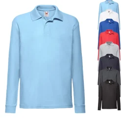Fruit of the Loom Kinder Polo 65/35 Langarm