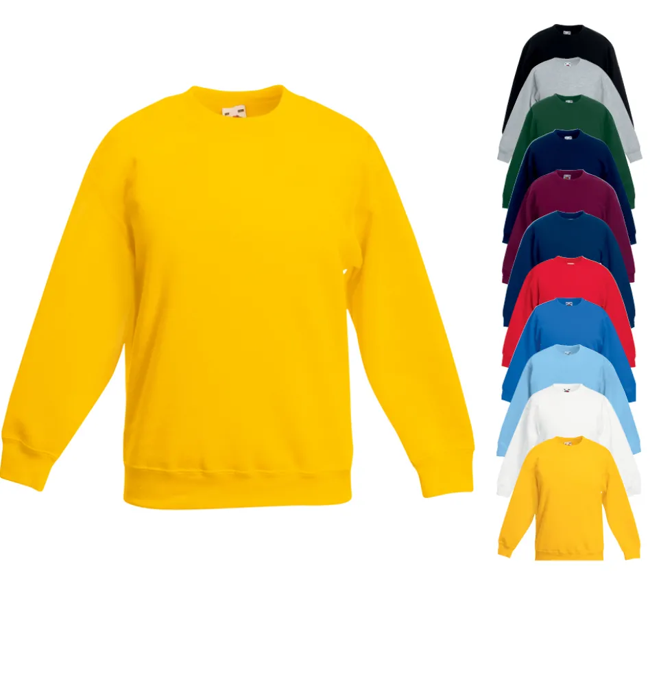Fruit of the Loom Kinder Set-in Sweatshirt Pullover