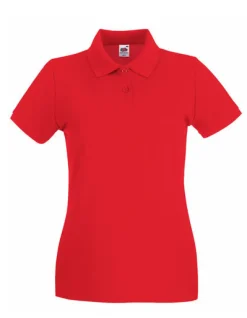 Fruit of the Loom Premium Poloshirt für Damen Slimfit