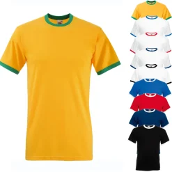 Fruit of the Loom Ringer T-shirt kurzarm