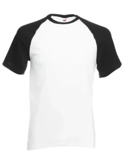 Fruit of the Loom T-shirt kurzarm Baseball-Stil