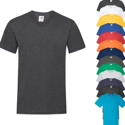 Fruit of the Loom T-Shirt mit V-Ausschnitt Valueweight V-Neck