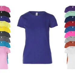 G5000L Gildan Damen T-Shirt Kurzarm  Rundhals schwere Qualität
