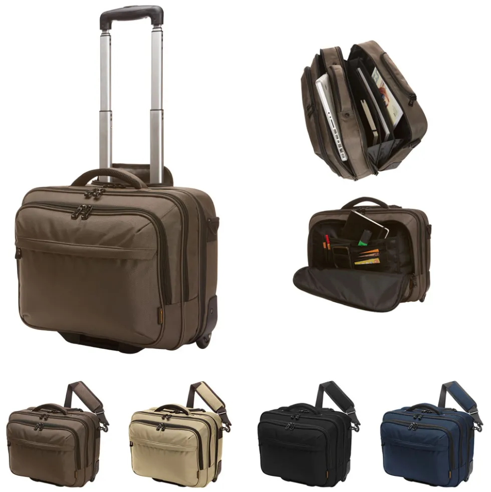 HF2215 Halfar Business-Trolley Mission Aufwändig gepolsterter Laptop-Trolley