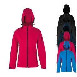 HRM1102 HRM Damen Kapuzen Soft-Shell Jacke