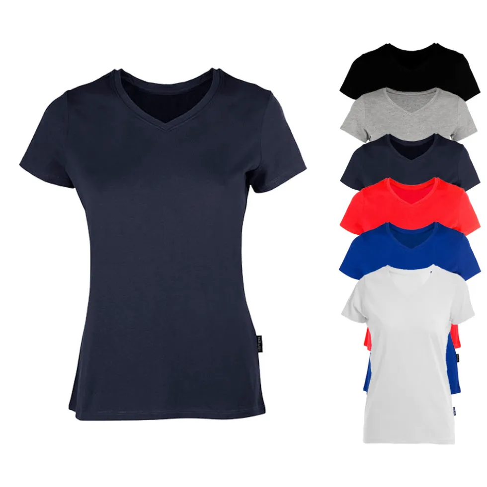 HRM202 HRM Damen V-Ausschnitt T-Shirt