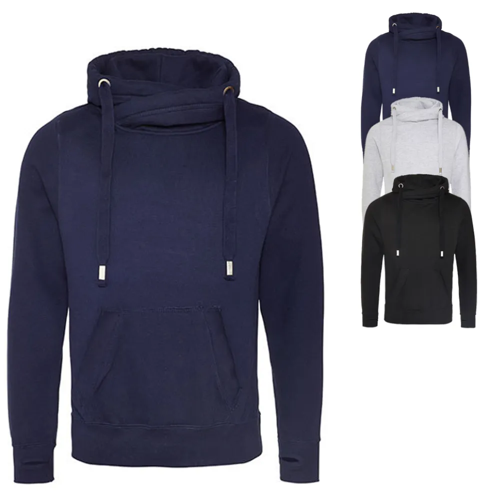 JH021 Just Hoods Kapuzenpullover mit 3-teiliger Kapuze aus doppellagigem Gewebe Hoodie