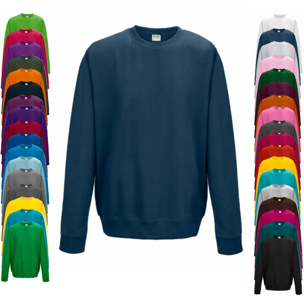 JH030 Just Hoods Pullover Sweatshirt mit Rundhalsausschnitt