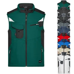 JN845 James+Nicholson Arbeitskleidung Softshellweste -STRONG-