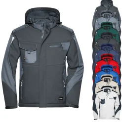 JN824 James+Nicholson CRAFTSMEN Softshelljacke -STRONG-
