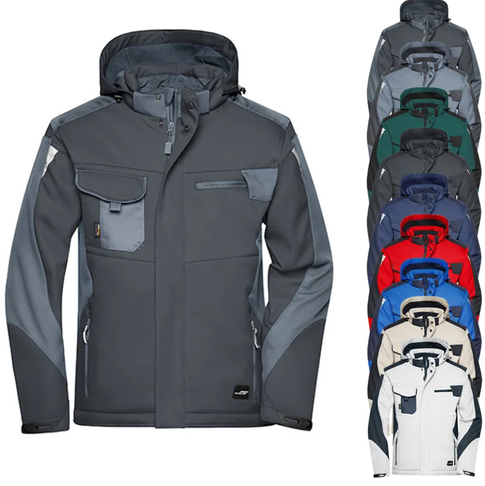 JN824 James+Nicholson CRAFTSMEN Softshelljacke -STRONG-
