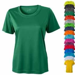 JN357 James+Nicholson Damen Aktiv T-Shirt kurzarm