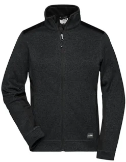 JN861 James+Nicholson Damen Arbeitskleidung Strickfleece Jacke -STRONG-