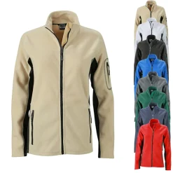 JN841 James+Nicholson Damen Arbeitskleidung Fleecejacke -STRONG-