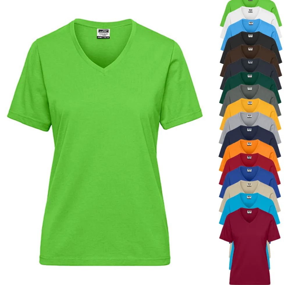 JN1807 James+Nicholson Damen Arbeitskleidung T-Shirt