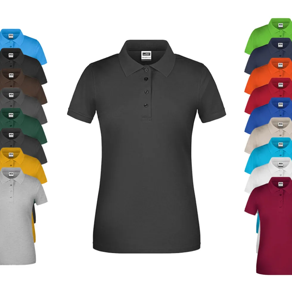 JN873 James+Nicholson Damen Arbeits Polo
