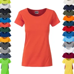 JN8007 James+Nicholson Damen BASIC T-Shirt kurzarm