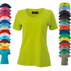 JN901 James+Nicholson Damen BASIC T-Shirt kurzarm