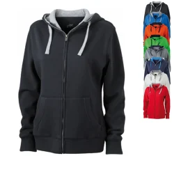 JN962 James+Nicholson Damen LIFESTYLE Kapuzenjacke
