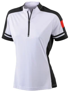 JN451 James+Nicholson Damen Radtrikot 1/2 Reißverschluss