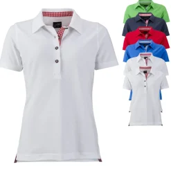 JN715 James+Nicholson Damen Traditionell Polo