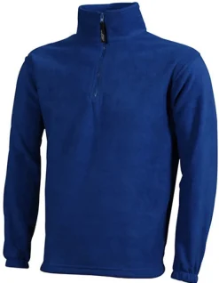 JN043 James+Nicholson Fleecepullover 1/2 Reißverschluss