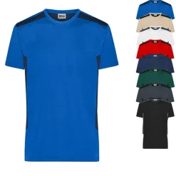 JN1824 James+Nicholson Herren Arbeitskleidung T-Shirt -STRONG-