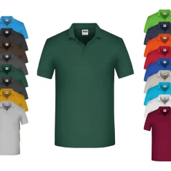 JN874 James+Nicholson Herren Arbeits Polo