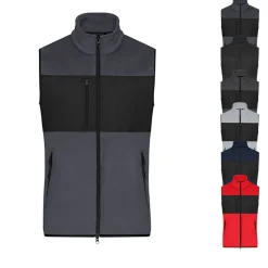 JN1310 James&Nicholson Herren Fleece Weste
