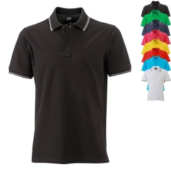 JN986 James+Nicholson Herren Polo