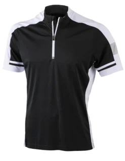 JN452 James+Nicholson Herren Radtrikot 1/2 Reißverschluss