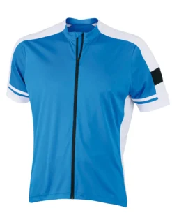 JN454 James+Nicholson Herren Radtrikot durchgehender Reißverschluss