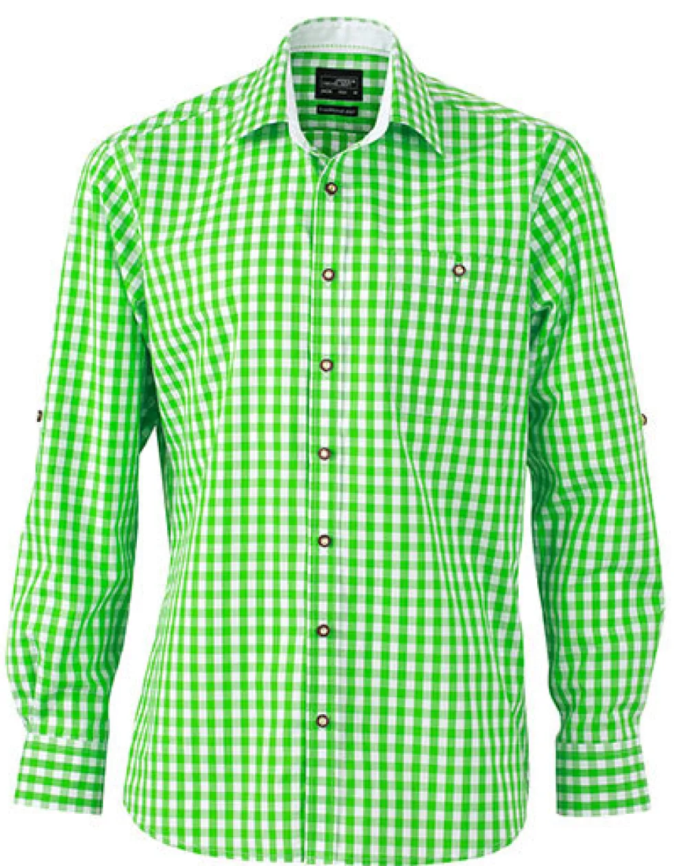 JN638 James+Nicholson Herren Traditionell Hemd