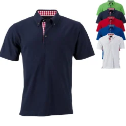 JN716 James+Nicholson Herren Traditionell Polo