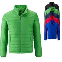JN1120 James+Nicholson Herren Wattierte Jacke