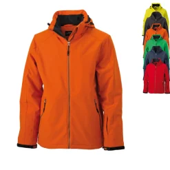 JN1054 James+Nicholson Herren Wintersport Softshelljacke