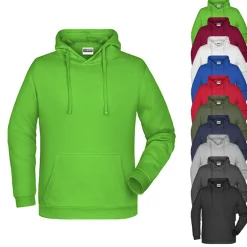 JN796 James&Nicholson Promo Herren Kapuzensweatshirt