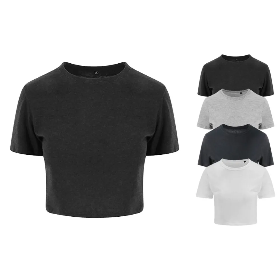 JT006 Just Ts Damen T-Shirt kurz geschnitten mit Triblend-Gewebe