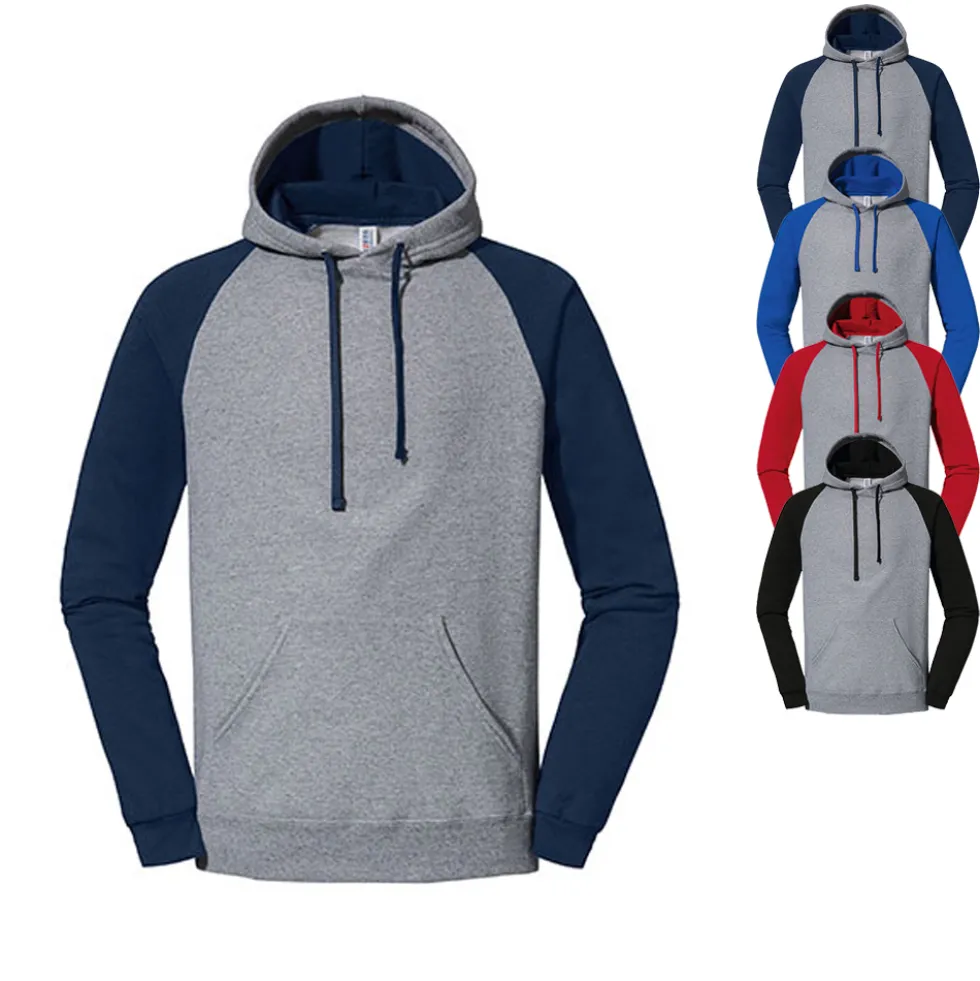 JZ96CR JERZEES Nublend® Farb-Block Raglan Kapuzen-Sweatshirt