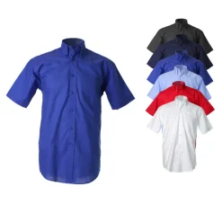 K350 Kustom Kit Hemd Kurzarm Oxford Shirt