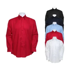 K351 Kustom Kit Hemd Langarm Oxford Shirt