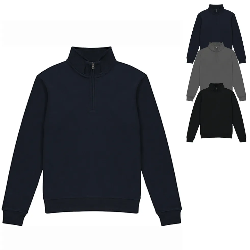 K335 Kustom Kit Herren-Sweatshirt mit 1/4-Reißverschluss