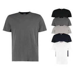 K507 Kustom Kit T-Shirt mit Saum und Ärmelbündchen mit Doppelnaht
