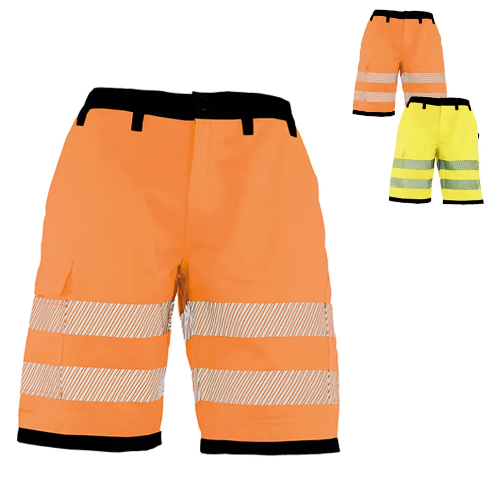 KX1006 Korntex EOS Hi-Vis Arbeitskleidung kure Hosen mit bedruckbaren Flächen