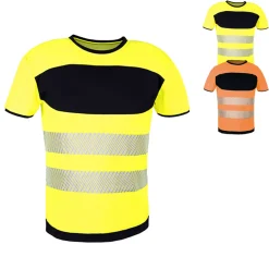 KX1000 Korntex EOS Hi-Vis Arbeitskleidung T-Shirt mit großer Druckfläche auf der Brust