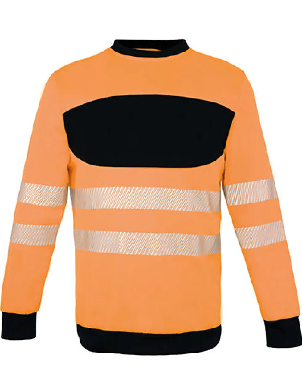 KX1001 Korntex EOS Hi-Vis Arbeitskleidung Sweatshirt mit großer Druckfläche auf der Brust