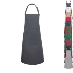 KY133 Karlowsky Übergrößen Latzschürze Basic mit Schnalle und Tasche